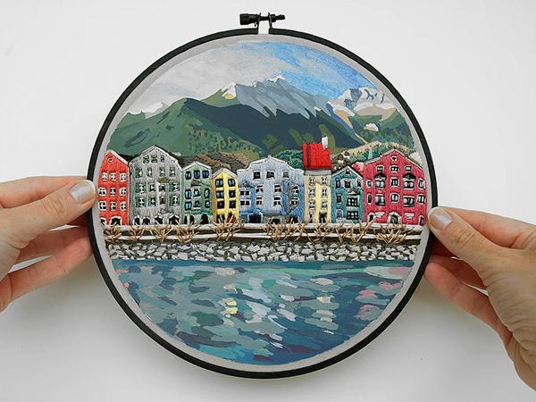Look at the World Through the Hoop: Embroidered Travels by Libby Williams | Livemaster - handmade
