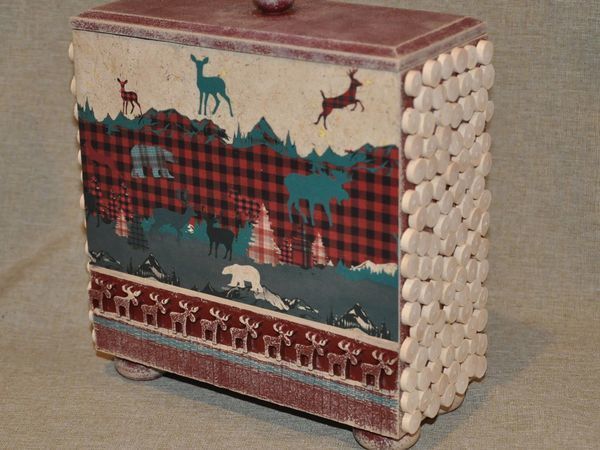 Декорируем шкатулку в стиле шале | Ярмарка Мастеров - ручная работа, handmade