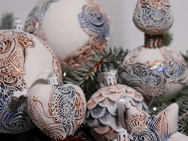 Мои елочные игрушки — работа дня! | Ярмарка Мастеров - ручная работа, handmade