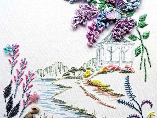 Великолепные дизайны бразильской вышивки (Brazilian embroidery) от Rozalie Wakefield | Ярмарка Мастеров - ручная работа, handmade
