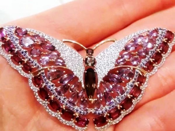 Видео золотой броши «Butterfly Rose» с аметистами,рубеллитом,раухтопазом | Ярмарка Мастеров - ручная работа, handmade Видео золотой броши «Butterfly Rose» с аметистами,рубеллитом,раухтопазом | Ярмарка Мастеров - ручная работа, handmade