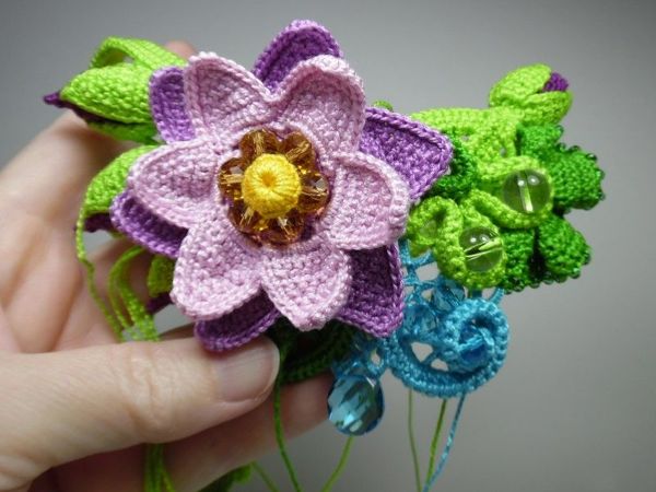 Сняла видео по вязанию колье | Ярмарка Мастеров - ручная работа, handmade