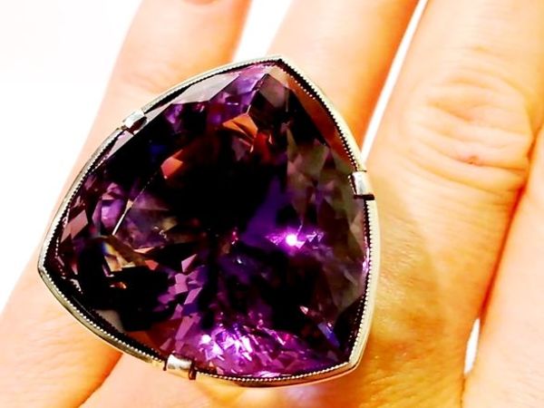 Видео кольца «Amethyste Star» аметист,серебро 925 ручная работа | Ярмарка Мастеров - ручная работа, handmade