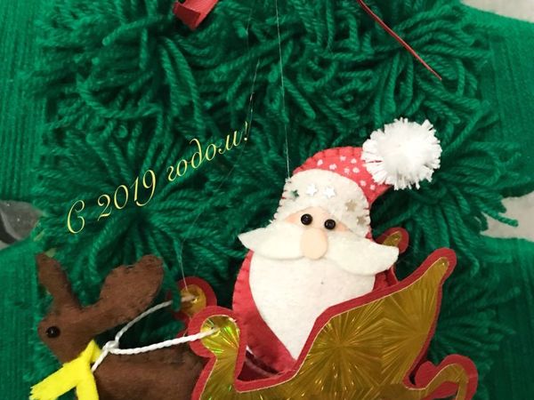 Мастерим елочную игрушку «Дед Мороз» | Ярмарка Мастеров - ручная работа, handmade