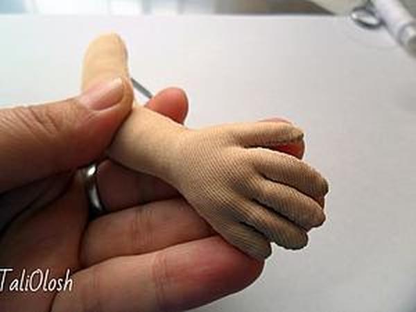Создание армированной ручки для куклы. Часть 4 | Ярмарка Мастеров - ручная работа, handmade