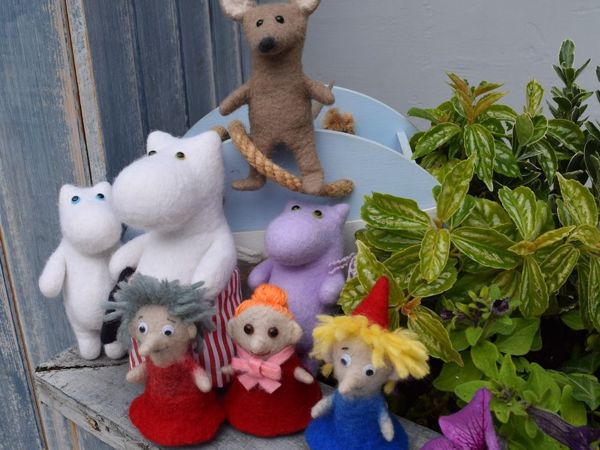 Пальчиковые муми-тролли и их друзья | Ярмарка Мастеров - ручная работа, handmade