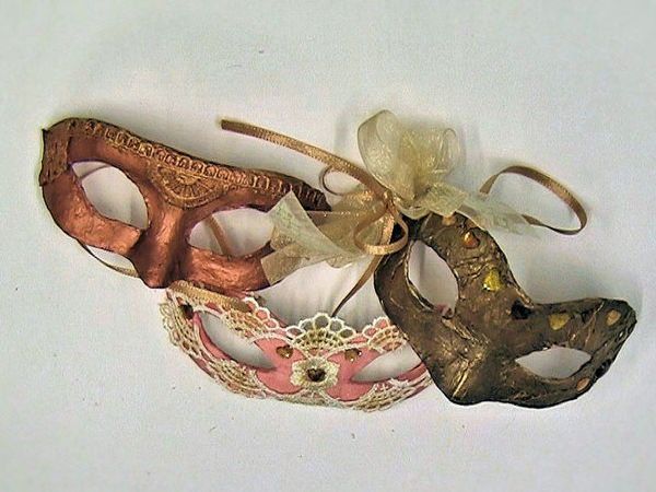 Венецианская маска «Коломбина» на ёлочку своими руками | Ярмарка Мастеров - ручная работа, handmade