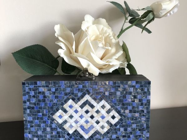 «Реставрируем» шкатулку в технике мозаика | Ярмарка Мастеров - ручная работа, handmade