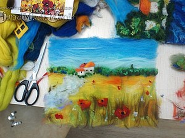 Рисуем картину шерстью.Картина на выбор! | Ярмарка Мастеров - ручная работа, handmade