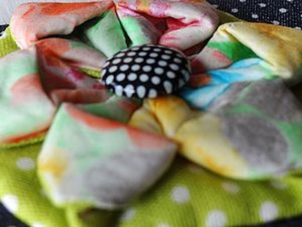 Шьем цветочек в японской технике | Ярмарка Мастеров - ручная работа, handmade
