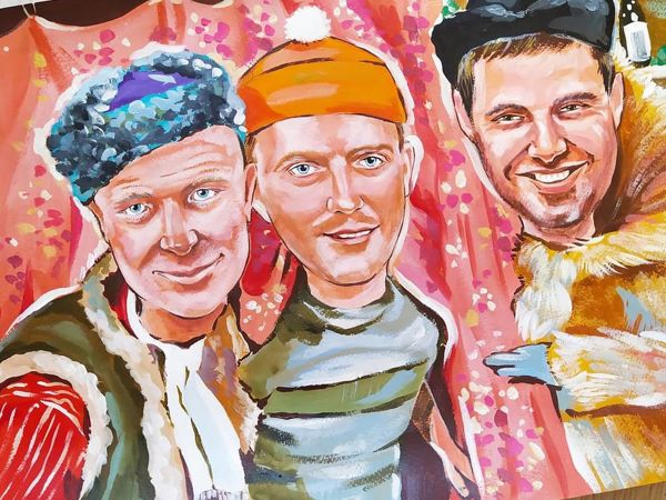 Шарж в стиле советского фильма | Ярмарка Мастеров - ручная работа, handmade