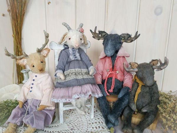 Онлайн Мастер-класс: Лось, Олень, Коза | Ярмарка Мастеров - ручная работа, handmade