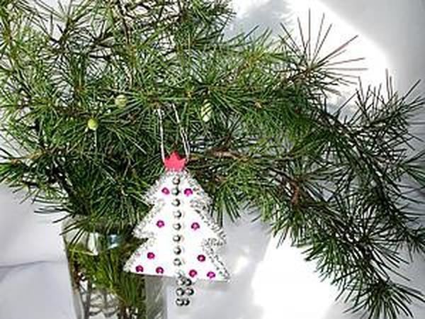 Ёлочка на ёлку: делаем простое новогоднее украшение из войлока | Ярмарка Мастеров - ручная работа, handmade