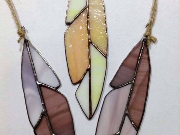 Делаем витражное перо в технике тиффани | Ярмарка Мастеров - ручная работа, handmade
