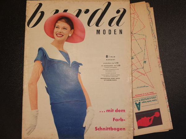Burda moden 8/1959 Бурда моден | Ярмарка Мастеров - ручная работа, handmade