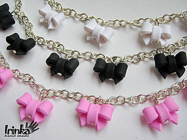 DIY Bows of Polymer Clay for Accessories | Livemaster - handmade