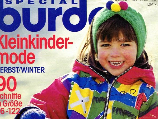 Burda SPECIAL  «Детская мода» , Осень-Зима 1991 г. Технические рисунки | Ярмарка Мастеров - ручная работа, handmade