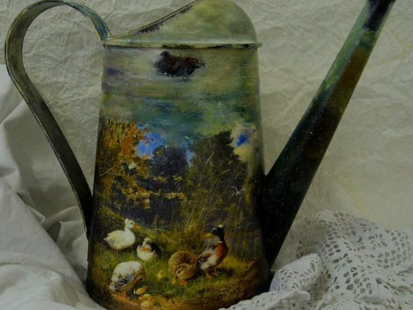 Художественный декупаж на металле | Ярмарка Мастеров - ручная работа, handmade