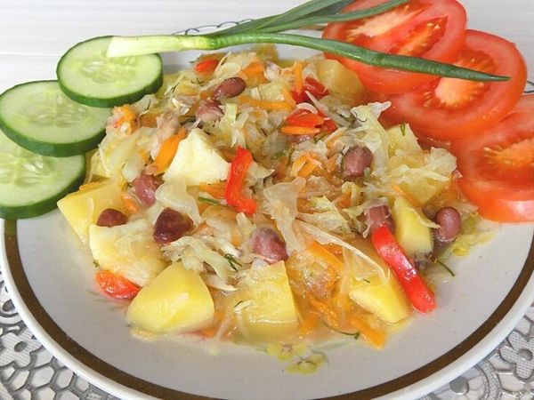 Как приготовить овощное рагу с картошкой, капустой и фасолью | Ярмарка Мастеров - ручная работа, handmade