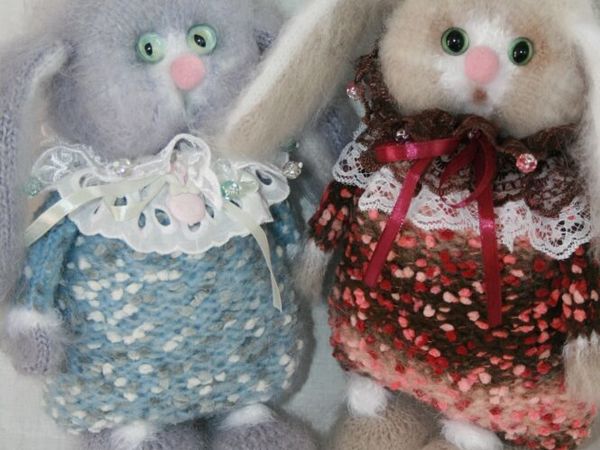 Добрый зайка, кролик, кот — дружно встретим Новый год | Ярмарка Мастеров - ручная работа, handmade