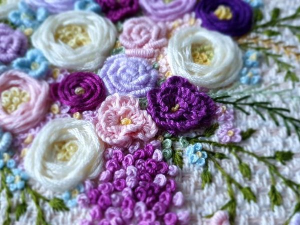 Техника вышивки роз. Урок третий | Ярмарка Мастеров - ручная работа, handmade