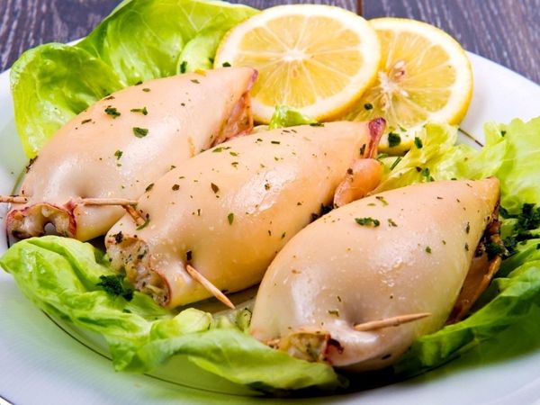 Кальмары фаршированные шампиньонами и сыром. Видеорецепт | Ярмарка Мастеров - ручная работа, handmade