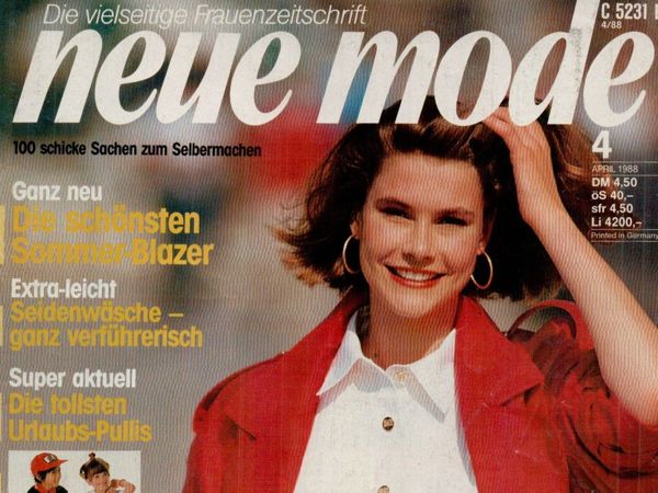 Neue mode 4 1988 (апрель) | Ярмарка Мастеров - ручная работа, handmade