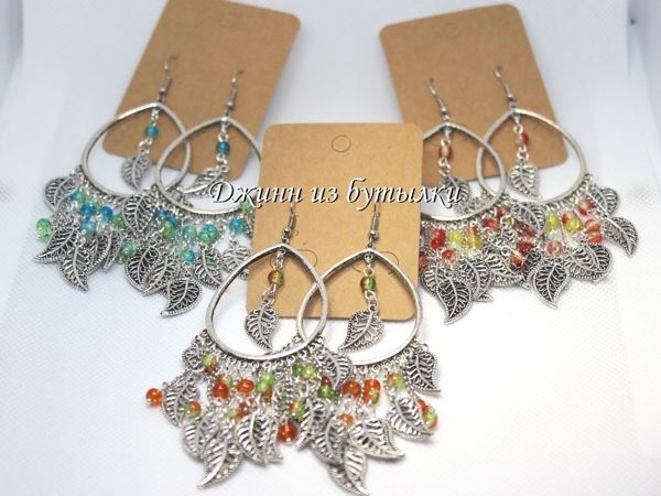 Новые расцветки серёжек «Листопад» | Ярмарка Мастеров - ручная работа, handmade