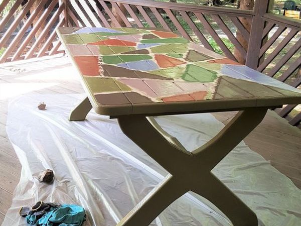 Как перекрасить уличный стол на даче | Ярмарка Мастеров - ручная работа, handmade