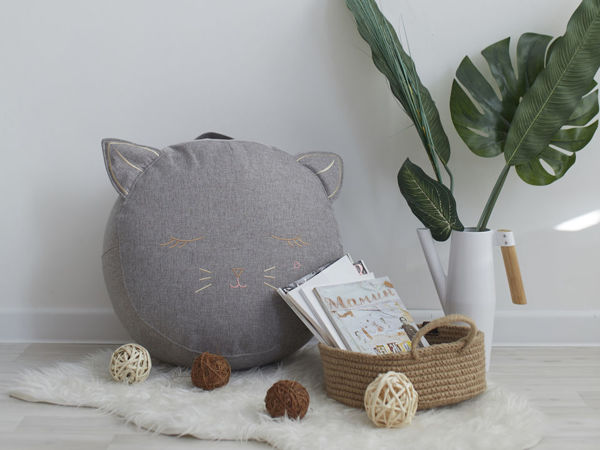 Розыгрыш пуфика-котика от Марины | Ярмарка Мастеров - ручная работа, handmade