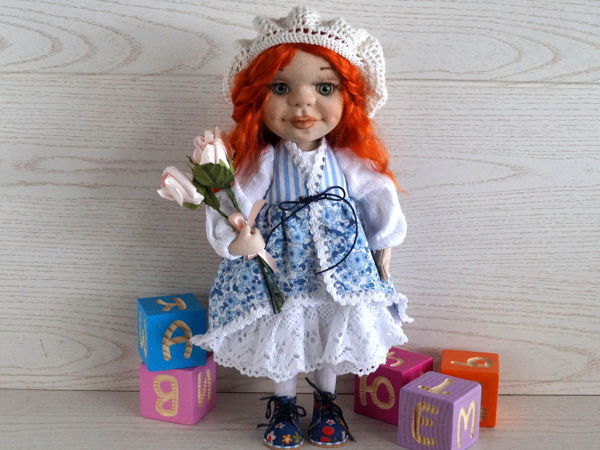 Шьем двусторонний сарафан для куклы с завязками | Ярмарка Мастеров - ручная работа, handmade