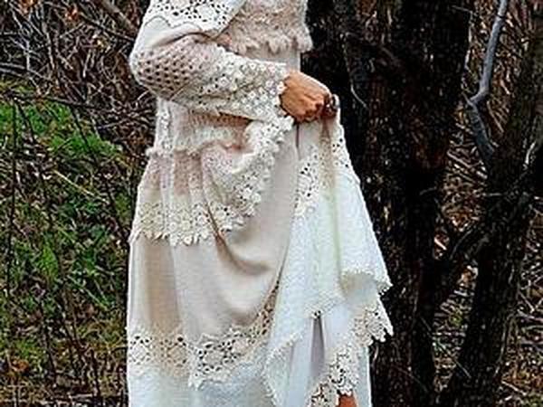 Зимнее романтичное БОХО платье | Ярмарка Мастеров - ручная работа, handmade