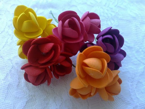 Декоративные цветы из фома | Ярмарка Мастеров - ручная работа, handmade Декоративные цветы из фома | Ярмарка Мастеров - ручная работа, handmade