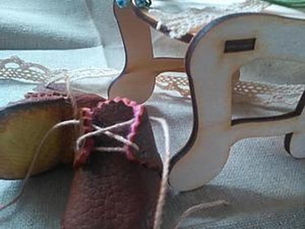 Создание миниатюрных ботиночек для куклы или мишки | Ярмарка Мастеров - ручная работа, handmade