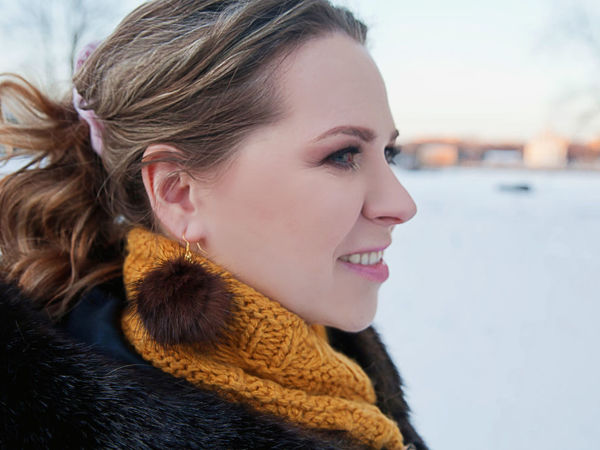 DIY Fur Earrings | Livemaster - handmade