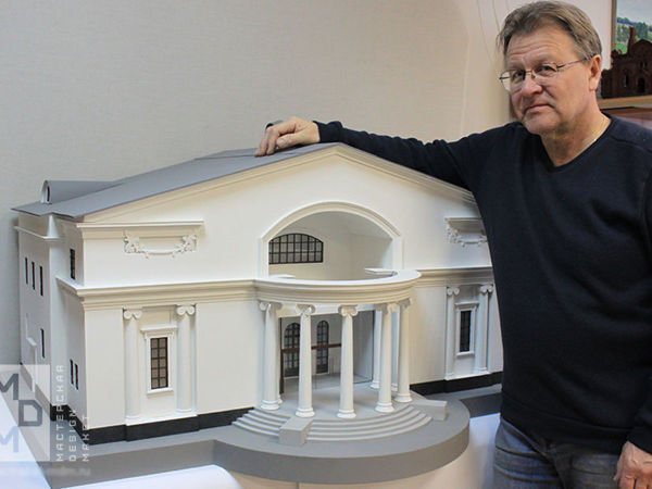 Макет здания театра «Современник» | Ярмарка Мастеров - ручная работа, handmade