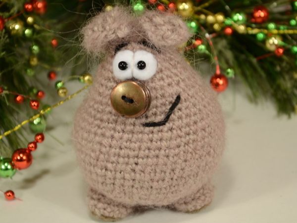 Вяжем крючком маленькую хрюшку | Ярмарка Мастеров - ручная работа, handmade