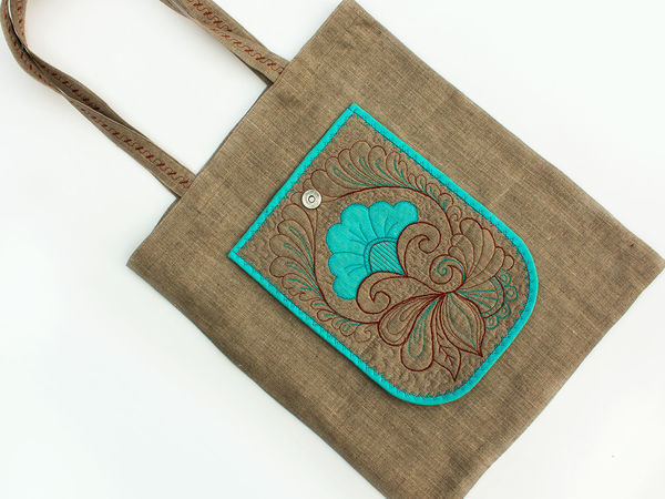 Новинка. Льняная эко сумка на заказ. | Ярмарка Мастеров - ручная работа, handmade
