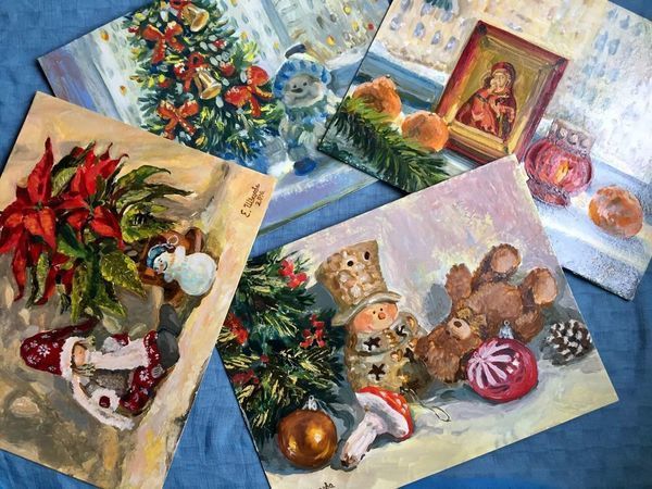 Новые праздничные картины! Новый год и Рождество! | Ярмарка Мастеров - ручная работа, handmade