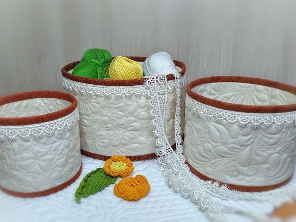 Шьем текстильную корзинку-торбочку | Ярмарка Мастеров - ручная работа, handmade