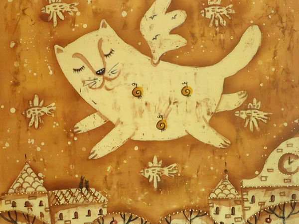 Летающий кот | Ярмарка Мастеров - ручная работа, handmade