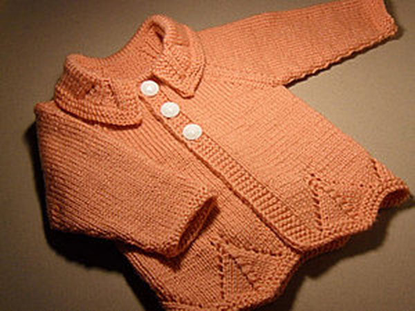 Вяжем Спицами. Детская кофта. Реглан сверху. Часть 1 // Baby jacket knitting