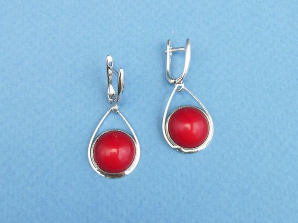 Серьги и браслеты с красным кораллом | Ярмарка Мастеров - ручная работа, handmade