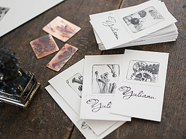 Брутальные визитки для брутальных стимпанкеров:) Ну или просто людей, знающих как подать себя дорого | Ярмарка Мастеров - ручная работа, handmade