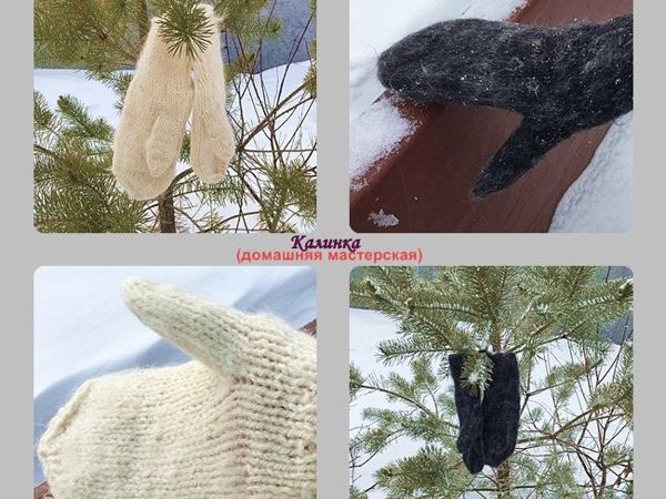 Новинка в магазине: ТеПЛые ВАреЖки из Овечьей Шерсти | Ярмарка Мастеров - ручная работа, handmade