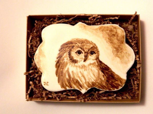 Видео мастер-класс: рисуем кофейную сову на прянике | Ярмарка Мастеров - ручная работа, handmade