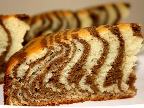 Пирог «Зебра» на кефире и растительном масле. Вкусно и просто !!! | Ярмарка Мастеров - ручная работа, handmade