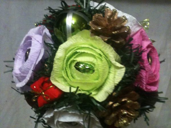 Создаем ёлочный шар из конфет | Ярмарка Мастеров - ручная работа, handmade