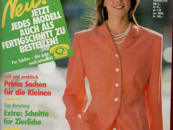 Neue Mode 2 1990 (Februar) | Ярмарка Мастеров - ручная работа, handmade