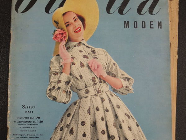 Бурда моден 3/1957 Burda Moden | Ярмарка Мастеров - ручная работа, handmade
